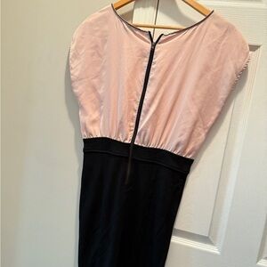 Elegant Pink and Black Dress